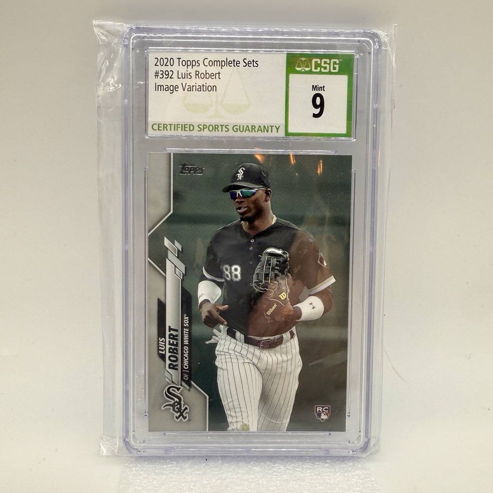 Luis Robert 2020 Topps Complete Set Variation Rookie RC #392 CSG 9 White Sox